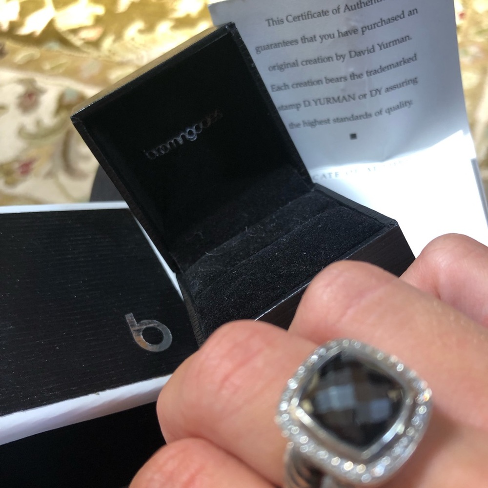 David Yurman Large graphite Ring - Picture 2 of 6